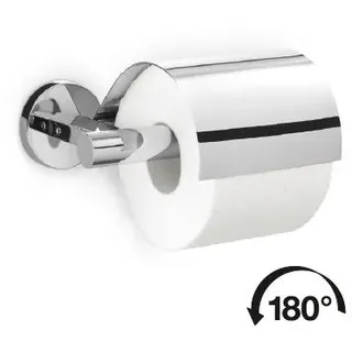 ZACK SCALA Toilettenpapierhalter mit Deckel, edelstahl poliert  40051