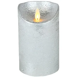 coen bakker LED Echtwachskerze 10 cm silber