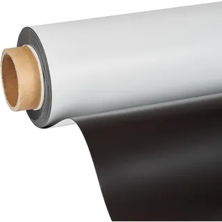 Magnetfolie zum Bedrucken, weiß 1.270 mm | 53 g/cm2 | 10 m | 1,1 mm, Ferrit, PVC