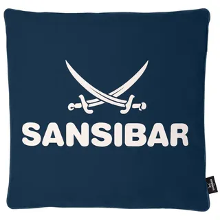 Sansibar Sylt Dekokissen 45 x 45 cm Blau