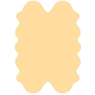 Fellteppich »exklusive Lammfell Fellteppiche beige gefärbt, 4 Einzelfelle, waschbar, Haarlänge ca. 70 mm, ca. 185x125 cm«, Heitmann Felle