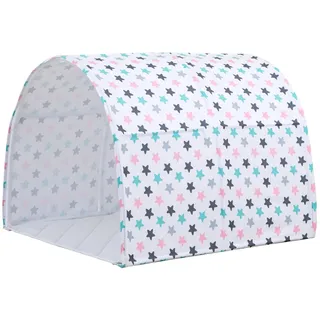 TICAA Spiel- und Betttunnel, Kinderzelt, Kindertunnel für Jungs & Mädchen Spielzelt für Bodenbett, Hochbett, Etagenbett und Einzelbett 90x200cm