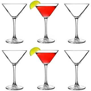 Pasabahce 44698 - Martini Glas, Cocktailglas, Partyglas, V-förmige Martini Gläser, 6er Set