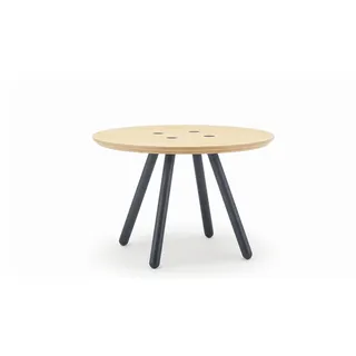 ROLF BENZ Couchtisch Freistil 196 Fichte massiv Schichtholz Ø 60 cm