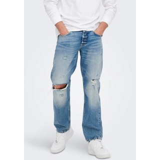 ONLY & SONS Loose-fit-Jeans ONSEDGE LOOSE blau 32
