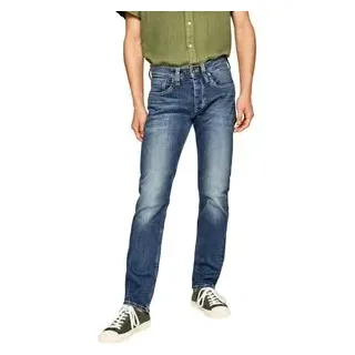 Pepe Jeans Herren Jeans Cash Regular Fit Streaky Stretch Medium Z23 W 42 L 30