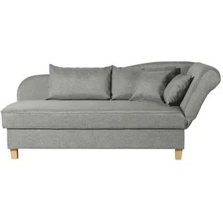 Max Winzer Recamiere Flachgewebe 3-Sitzer Grau
