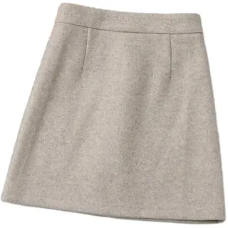 OLEETS Strickrock Für Damen - Frauen Winter Herbst Stricken Mini Röcke A-Line Koreanischen Stil, Mode, Klassische Einfache Schlank Warme Streetwear Für Party Prom