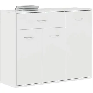 vidaXL Sideboard 88 x 70 x 30 cm Hochglanz-Weiß
