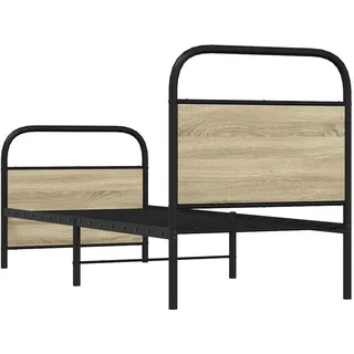 vidaXL Metallbett 140 x 200 cm Braun