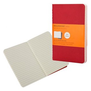 Moleskine Cahier, 3er Set, Pocket/A6, liniert,