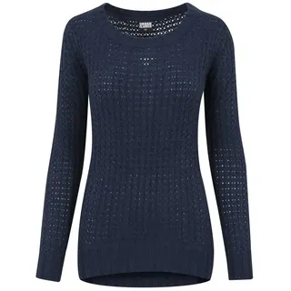 URBAN CLASSICS Rundhalspullover Sweatshirt Blau S