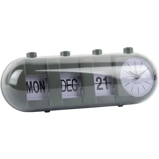 KARLSSON Tischuhr Kalender Flip RETRO - B/H ca. 7,60x3,00