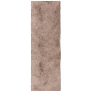 benuta Kunstfellteppich, Taupe, 80x300 cm pflegeleicht, Teppiche - Böden, Teppiche, Fellteppiche