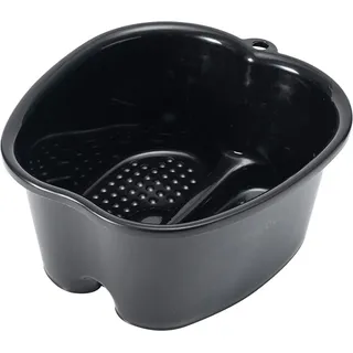 BUDDLEY Fußbad Fußwanne aus Kunststoff, Faltbar, Schwarz | Antirutschboden, Kunststoff, 38 x 35 x 17,6 cm, 0,43 kg, Schwarz, Kabelgebunden, Wasserbeständig