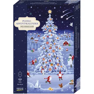 Korsch Verlag Puzzle-Adventskalender Tomtes Weihnachtszauber