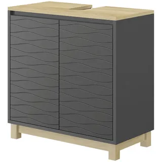 Vicco Waschbeckenunterschrank Livia 60 x 60 x 30 cm Anthrazit
