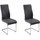 Schwingstuhl dunkelgrau 2er Set