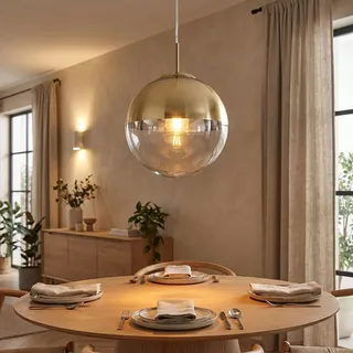 ETC Shop Glas Kugel 1-flg. 30 cm gold transparent