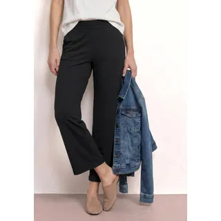 STREET ONE Culottes Jerseyhose Loose Fit Schwarz 36