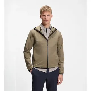 BOSS für Herren. 50561401 Braune CommuterPro-Jacke (L), Lässig, Polyester