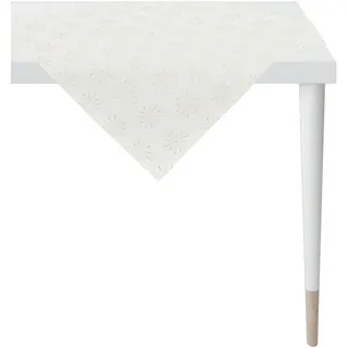 APELT Mitteldecke 6302 CHRISTMAS GLAM, Weihnachtsdeko, Weihnachten (1-tlg), Lurex-Jacquardgewebe beige|goldfarben