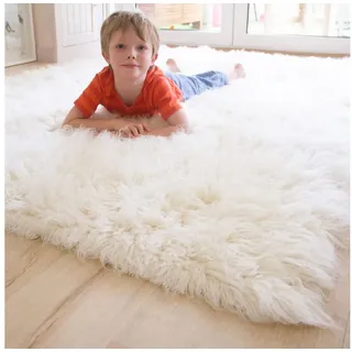 Steffensmeier Flokati 1500 Wollteppich 200 x 200 cm Beige