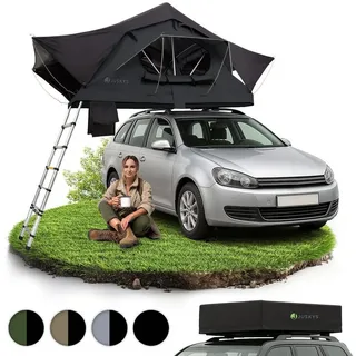 Juskys Autodachzelt Lago 120 x 210 cm Schwarz