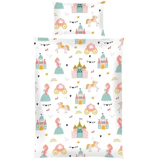 Bestgoodies Kinder Betten-Set inkl. Bettwäsche 100x135cm / 40x60cm - Prinzessin