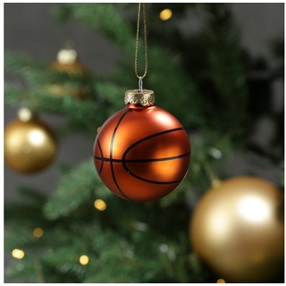MARELIDA Christbaumschmuck Weihnachtsbaumschmuck Basketball D: 5,6cm Weihnachtskugel Sport orange