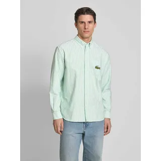 Freizeithemd mit Label-Detail, Hellgruen, XL