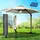 Alu Ampelschirm Ø 300 cm beige inkl. LEDs