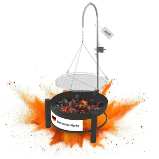 Lemodo Holzkohlegrill schwarz