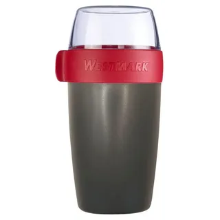WESTMARK Mehrwegbecher, Kunststoff, (1-tlg), Joghurt-, Müsli-, Lunchbehälter, To Go, 200 + 500 ml, Made in Germany rot
