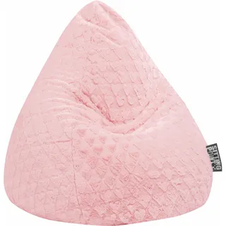 Sitting Point BeanBag Fluffy 70 x 110 cm rose