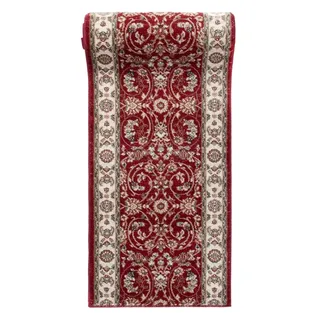 Läufer Teppich Flur in Rot - Orientalisch Klassischer Muster - Brücke Läuferteppich nach Maß - 80 cm Breit - AYLA Kollektion von Carpeto - 80 x 200 cm