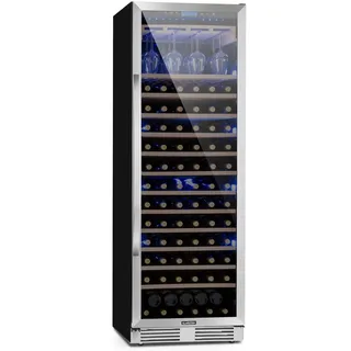 Klarstein Vinovilla Grande 165 Built-in Uno Weinkühlschrank 425l 165Fl. Glastür