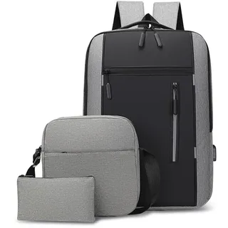 Irfora Herren-Businesstasche, USB, große Kapazität, Laptop-Rucksack, professionelle Umhängetasche für Männer, Executive-Laptoptasche, Business-Aktentasche