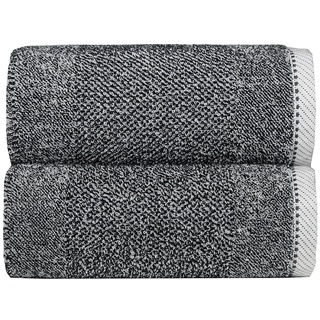 Sorema Handtuch Handtuch, Frottee (1-St), Baumwolle schwarz|weiß
