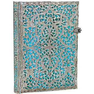 Paperblanks Notizbuch Maya Midi Liniert Blau
