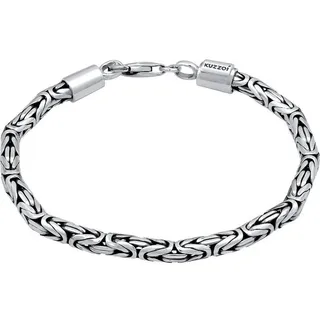 Kuzzoi Silberarmband Kuzzoi Herren-Armband 925er Silber, Modern silberfarben