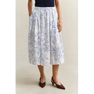 GANT Midirock Damen Floral Weiß 38