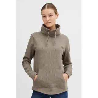 Oxmo Sweatshirt Punkte-Muster Gray Melange M