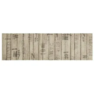 vidaXL Küchenteppich Waschbar Zaun 45x150 cm Samt