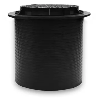 Varile 80x80cm Revisionsschacht aus robustem Kunststoff mit abschließbarem, schwarzem Deckel – belastbar bis 1,5t und frostresistent