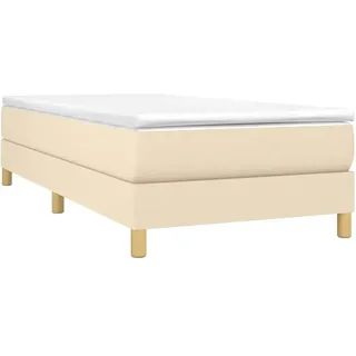 "im Sonderangebot"Boxspringbett/Bettrahmen - CLORIS - Einzelbett -gestell Creme 90x200 cm - Einfache Montage - Stoff - NeuMöbel3104829 - Creme