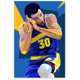 25 Artstreet Stephen Curry Pop Art Poster | Kunstdruck | 180 g mattes Papier | Wanddeko für Wohnzimmer und Jugendzimmer | 50 x 70 cm