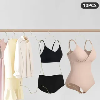 10-teilig Badeanzüge Kleiderbügel Für Badeanzug Bikini-display Stilvolle Körperform Dessous Drahtbügel Ganzkörperform Metall Badeanzughalter Für Bikini Bhs Boutique-schrank Damen (gold)