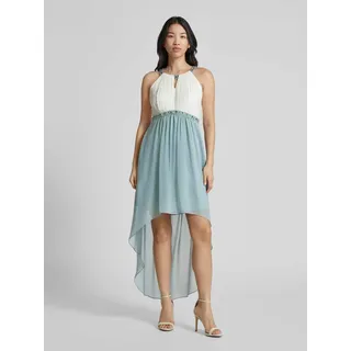 Cocktailkleid mit Ziersteinbesatz, Schilf, 32