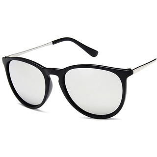 AquaBreeze Sonnenbrille Sonnenbrille-für-Herren-Damen Sonnenbrillen Retro Vintage Stil Fahrradbrille Rechteckig Sunglasses weiß